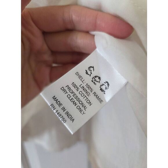 Sea New York Ramie Flutter Sleeve Top In White - Picture 4 of 8